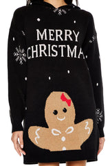 Hooded Christmas Mini Sweater Dress | Forever 21 Women