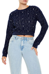 Glitter Knit Rhinestone Sweater | Forever 21 Women