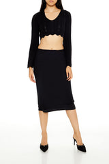 Lace-Up Cropped Sweater | Forever 21 Women