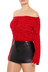 Off-the-Shoulder Bow Sweater | Forever 21 Women