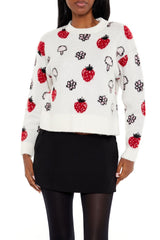 Strawberry & Mushroom Print Sweater | Forever 21 Women