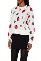 Strawberry & Mushroom Print Sweater | Forever 21 Women