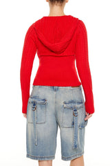 Hooded Cable Knit Sweater | Forever 21 Women