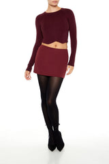 Notched Cropped Sweater | Forever 21 Women