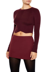 Notched Cropped Sweater | Forever 21 Women
