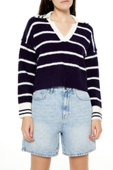 Striped V-Neck Sweater | Forever 21 Women