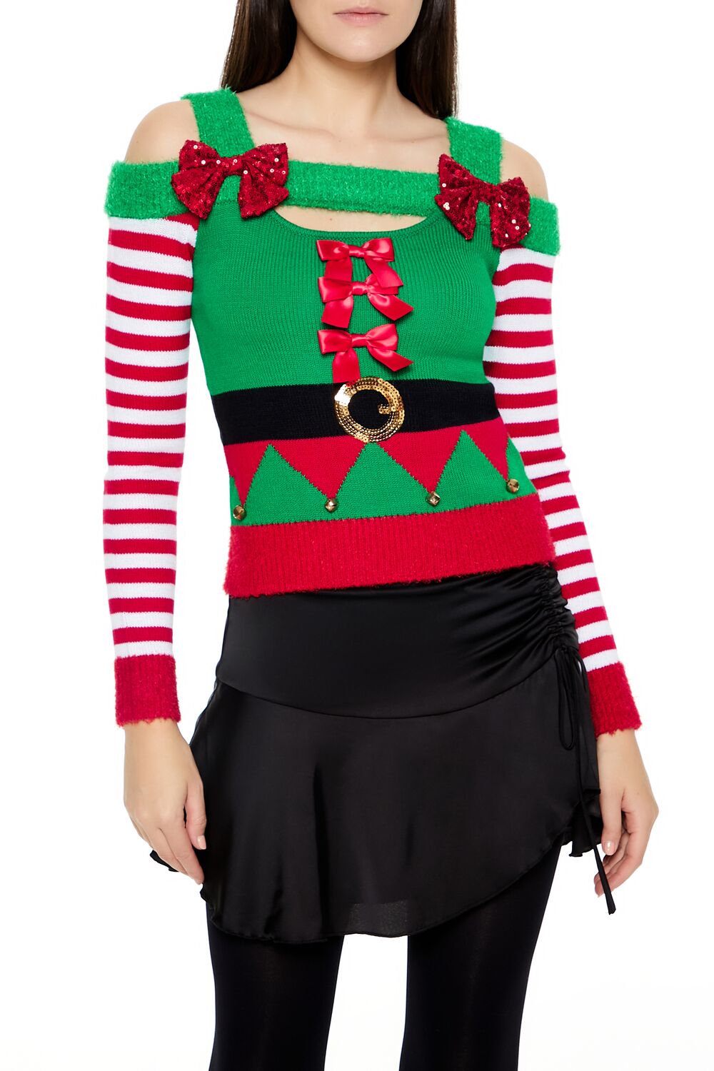 Elf Open-Shoulder Sweater | Forever 21 Women