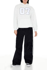 07 Graphic Fleece Hoodie | Forever 21 Women