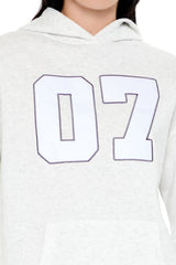 07 Graphic Fleece Hoodie | Forever 21 Women