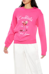 Cocktails Fleece Pullover | Forever 21 Women