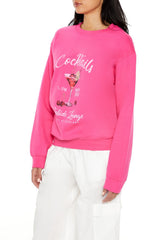Cocktails Fleece Pullover | Forever 21 Women