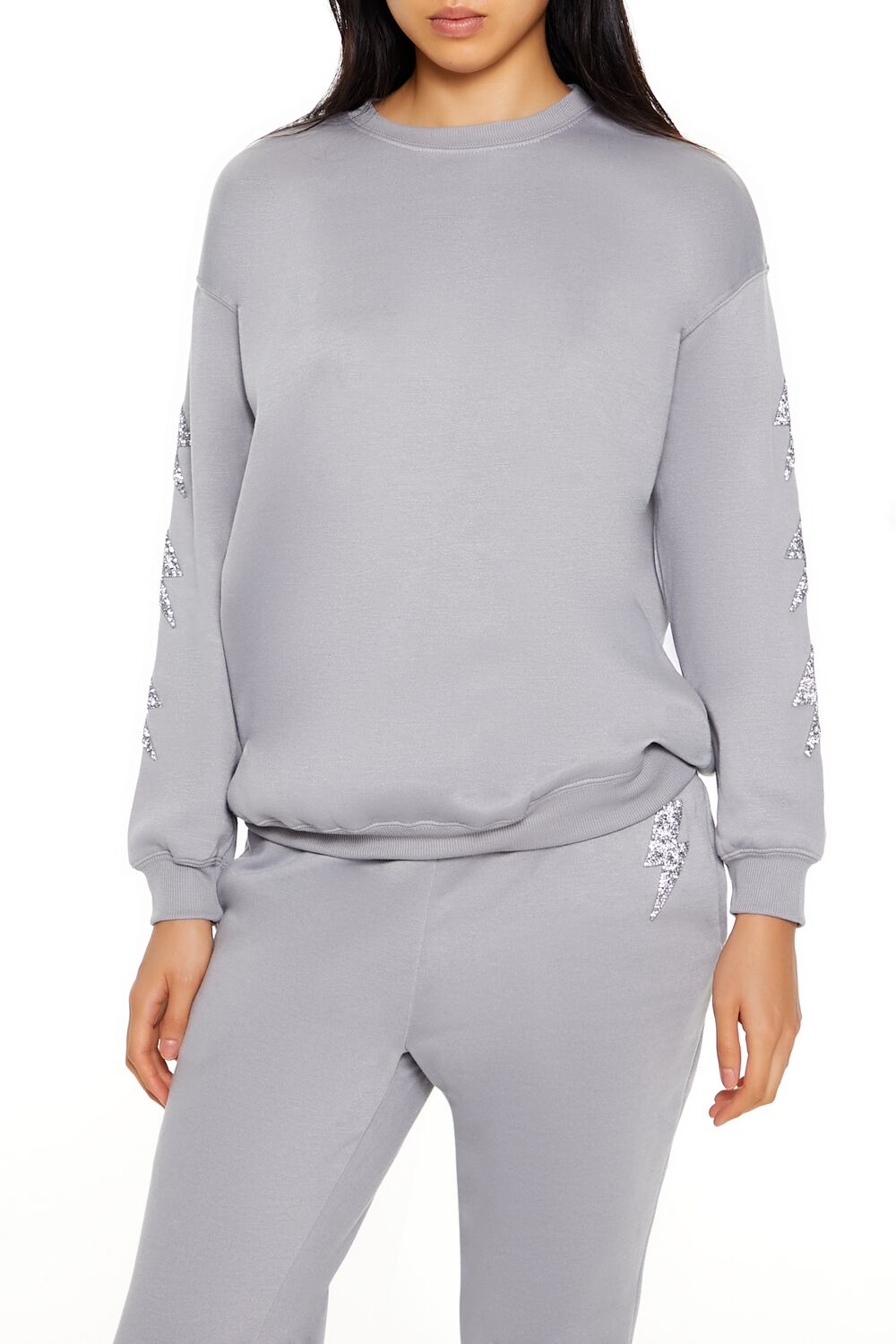 Glitter Lightning Bolt Pullover | Forever 21 Women
