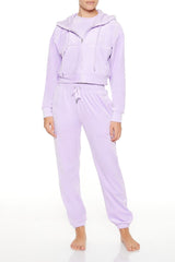 Velour Zip-Up Hoodie | Forever 21 Women