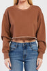 Maverick Long Sleeve Cropped Sweatshirt | Forever 21 Women
