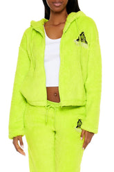 The Grinch Embroidered Zip-Up Hoodie | Forever 21 Women