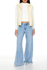 Quilted Rhinestone Fringe Vest | Forever 21 Women