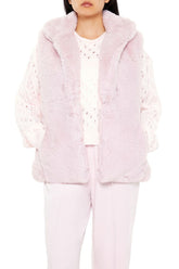 Notched Faux Fur Vest | Forever 21 Women