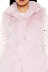 Notched Faux Fur Vest | Forever 21 Women