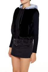 Colorblock Faux Fur Vest | Forever 21 Women