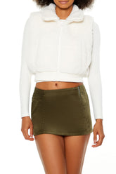 Faux Shearling Cropped Vest | Forever 21 Women
