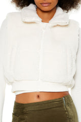 Faux Shearling Cropped Vest | Forever 21 Women