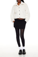 Faux Fur Cropped Shacket | Forever 21 Women
