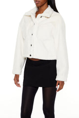 Faux Fur Cropped Shacket | Forever 21 Women