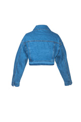 Cropped Rhinestone Denim Jacket | Forever 21 Women