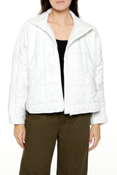 Quilted Dolphin-Hem Jacket | Forever 21 Women