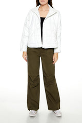 Quilted Dolphin-Hem Jacket | Forever 21 Women