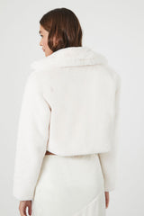Plush Cropped Coat | Forever 21 Women
