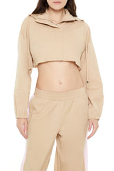 Hooded Zip-Up Cropped Jacket | Forever 21 Women