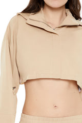 Hooded Zip-Up Cropped Jacket | Forever 21 Women