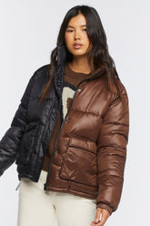 Colorblock Puffer Jacket | Forever 21 Women