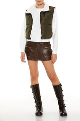 Quilted Cropped Zip-Up Vest | Forever 21 Women