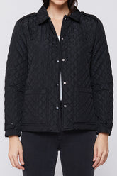 Rae Long Sleeve Snap Button Down Quilted Jacket | Forever 21 Women