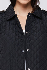 Rae Long Sleeve Snap Button Down Quilted Jacket | Forever 21 Women