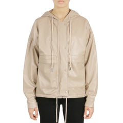 Vegan Leather Button Front Jacket | Forever 21 Women