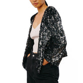 Umera Velvet Sequin Jacket | Forever 21 Women