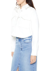 Boxy Cropped Shacket | Forever 21 Women