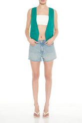 Open-Front Pointed-Hem Vest | Forever 21 Women