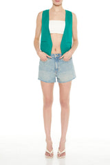 Open-Front Pointed-Hem Vest | Forever 21 Women