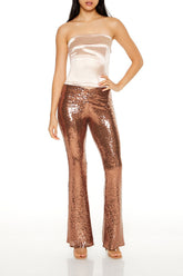 Sequin High-Rise Flare Pants | Forever 21 Women