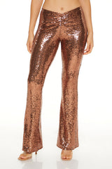 Sequin High-Rise Flare Pants | Forever 21 Women