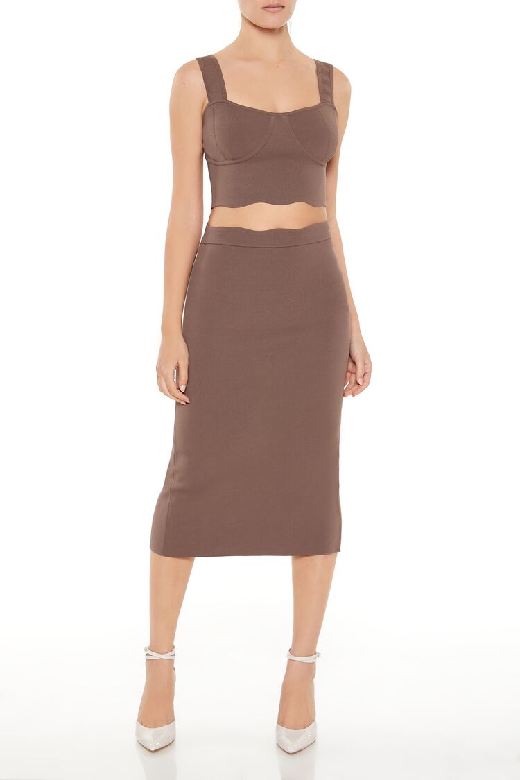 Sweater-Knit Midi Skirt | Forever 21 Women