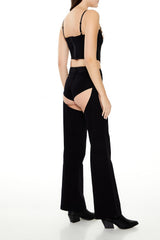 Cutout Mid-Rise Wide-Leg Pants | Forever 21 Women