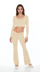 Mid-Rise V-Cut Flare Pants | Forever 21 Women