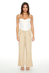 Drawstring Wide-Leg Cargo Pants | Forever 21 Women