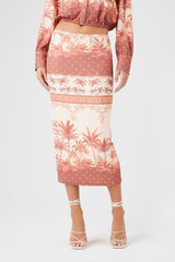 Tropical Print Midi Skirt | Forever 21 Women
