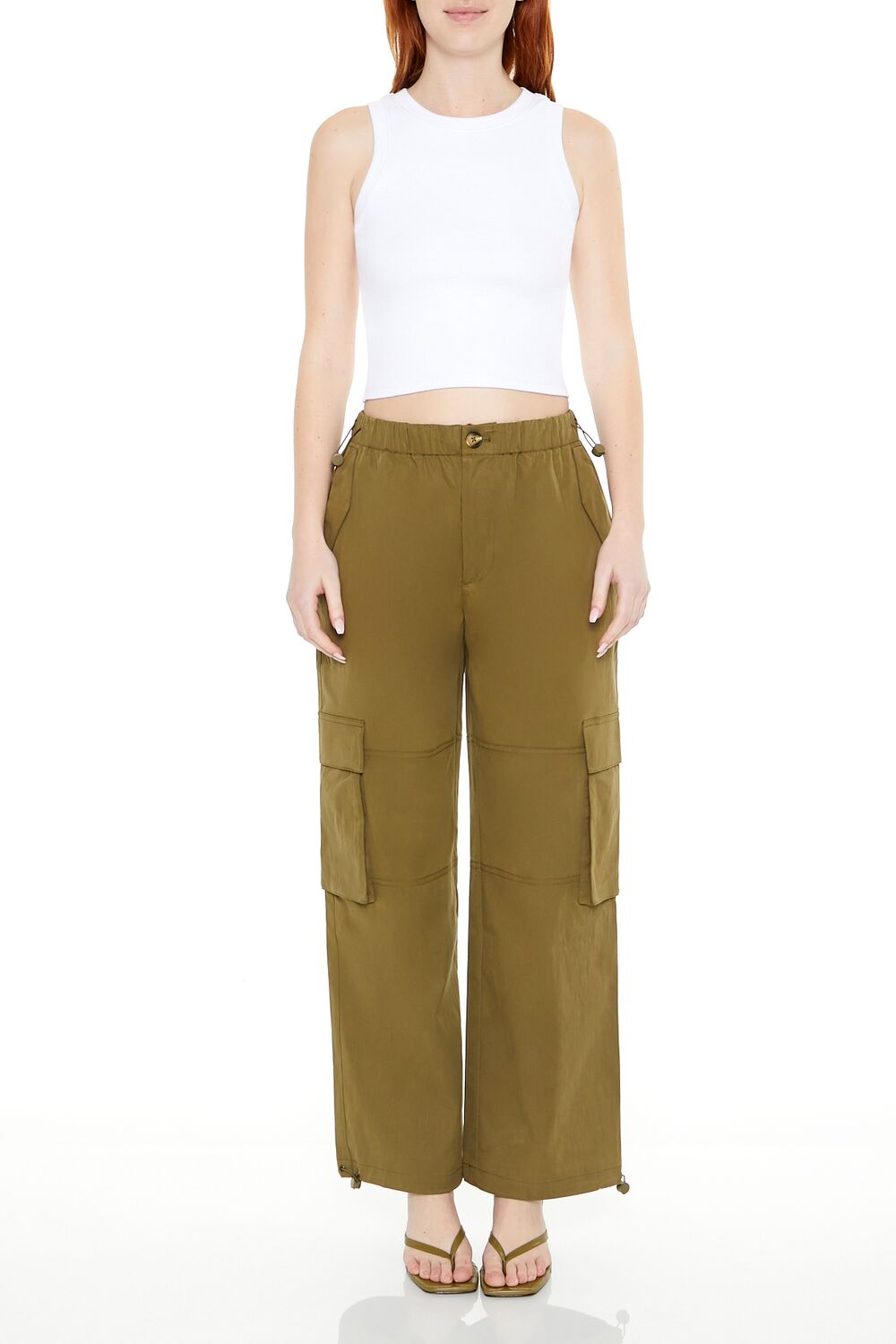 Toggle Drawstring Cargo Joggers | Forever 21 Women